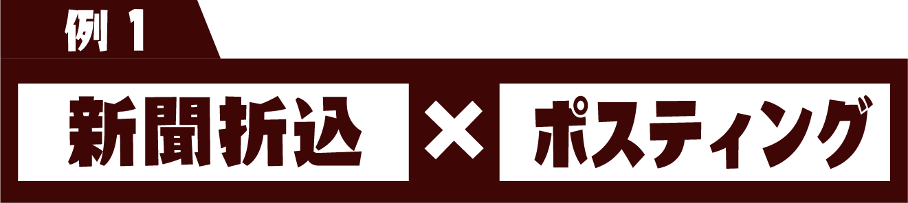 新聞折込×ポスティング