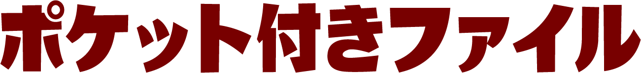 ポケット付きファイル